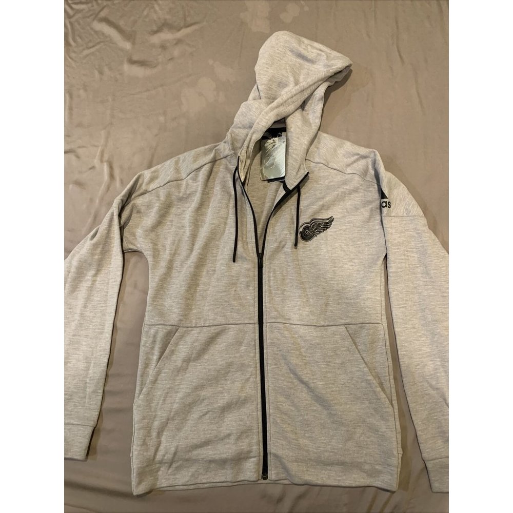 Adidas Detroit Red Wings NHL Gray Stadium ID Full